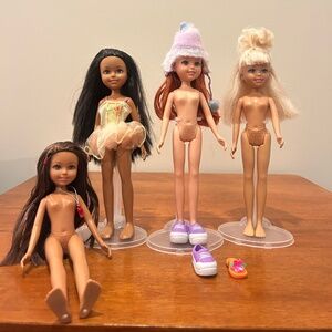 We three friends Mattel dolls